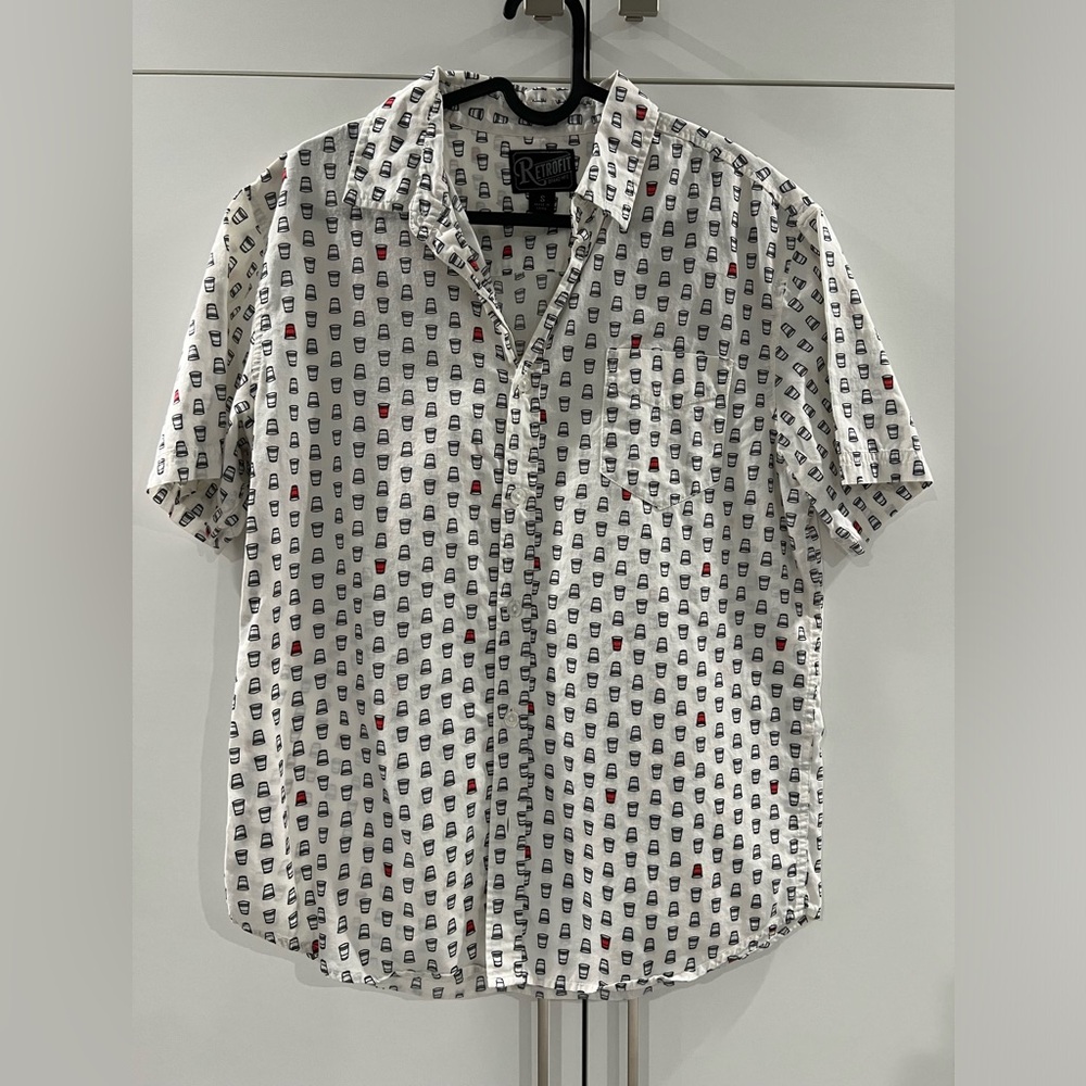 Retrofit beer pong shirt